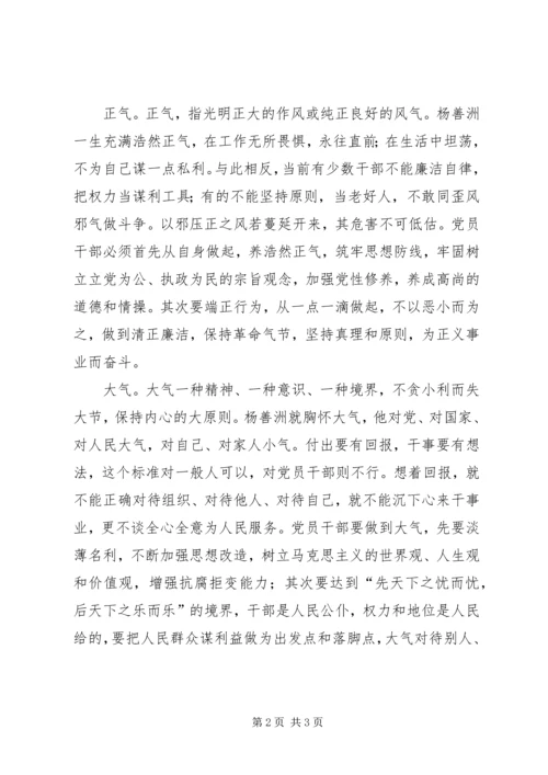 学习杨善洲的“三气”.docx