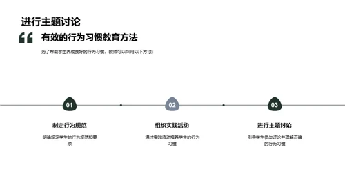 塑造规范行为的二年级