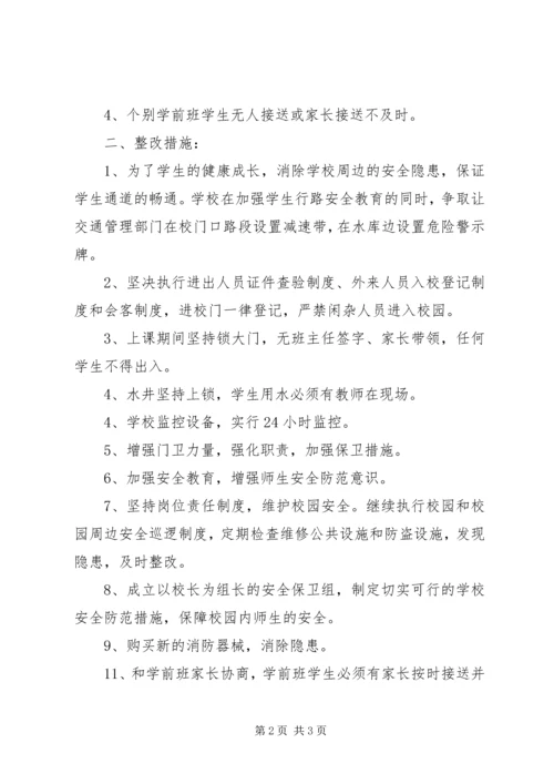 白莲镇中心小学安全工作大排查整改报告.docx