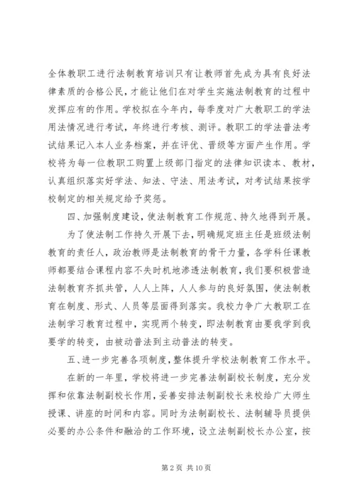 法制副校长工作计划及打算.docx