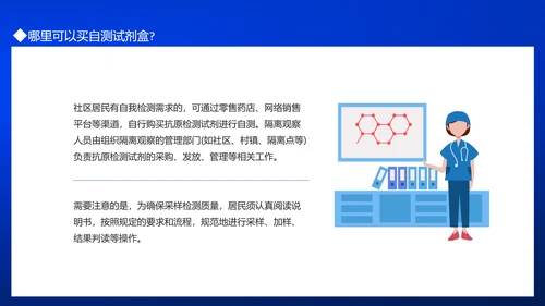 居民自测新冠病毒抗原操作流程PPT模板