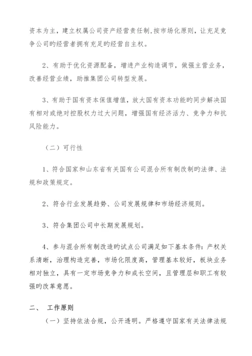 混改工作专题方案.docx