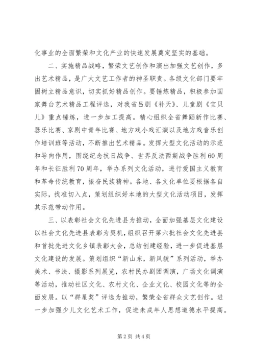 省文化活动工作要点及规划 (4).docx