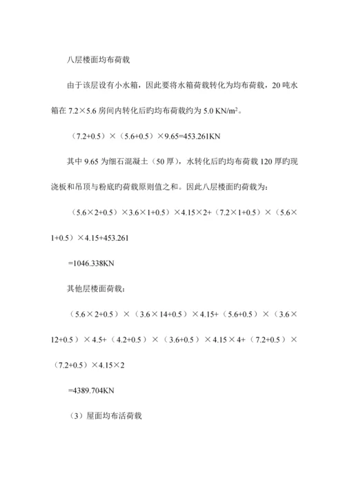 河南理工大学土木优质建筑专业优秀毕业设计已改框架结构设计.docx