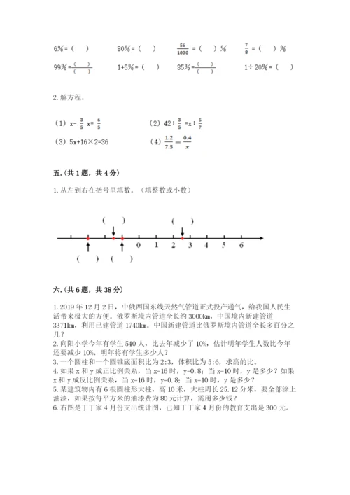 四川省【小升初】2023年小升初数学试卷（突破训练）.docx