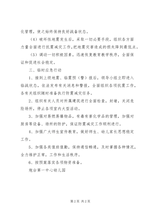 防震应急安全演习预案 (4).docx