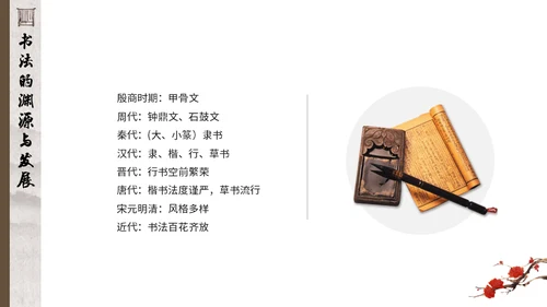 毛笔字书法课通用PPT模板