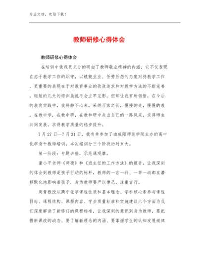 2023教师研修心得体会优选范文19篇文档选编.docx