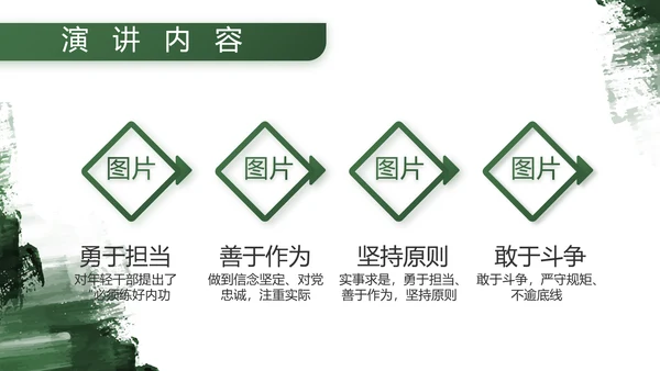军绿色部队军事工作总结汇报动态PPT