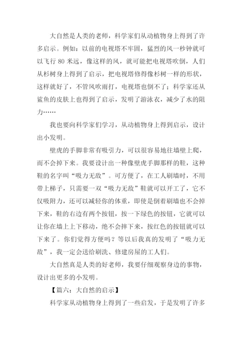 大自然的启示作文450字四年级.docx