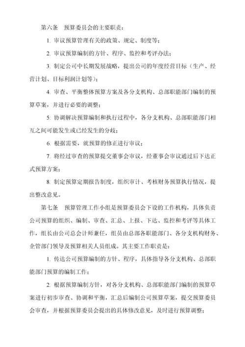 股份有限公司预算管理办法.docx