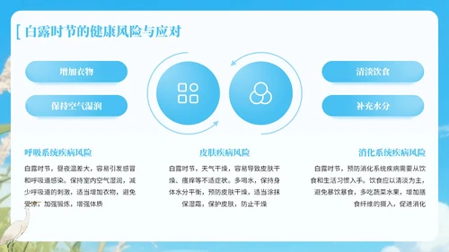 蓝绿色中国风白露节气知识宣传PPT