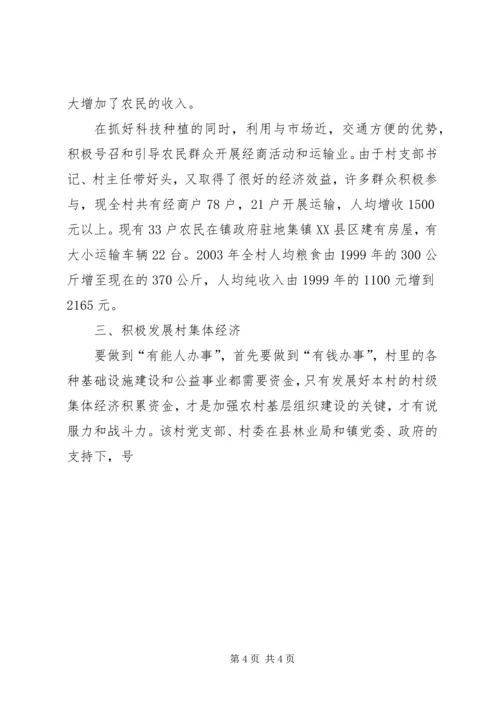 村党支部的创优活动汇报材料.docx