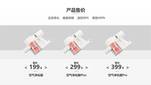 简约风黑色电器产品介绍PPT