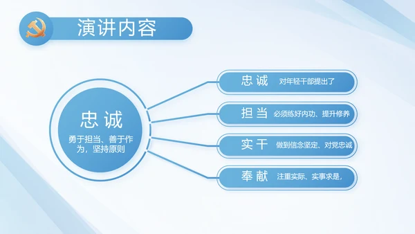 蓝色党建党支部工作汇报PPT党课