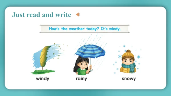 Unit 4  How's the weather today?  Lesson 23- Lesso