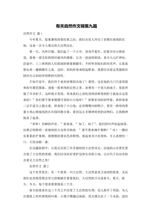 有关自然作文锦集九篇.docx