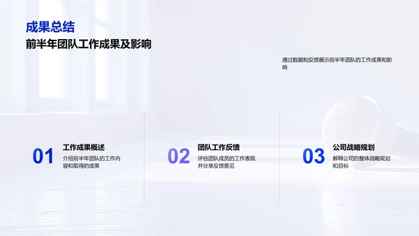 团队工作半年总结PPT模板