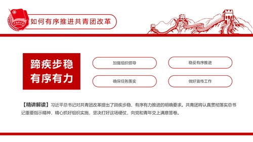 共青团中央改革方案学习教育党课PPT模板