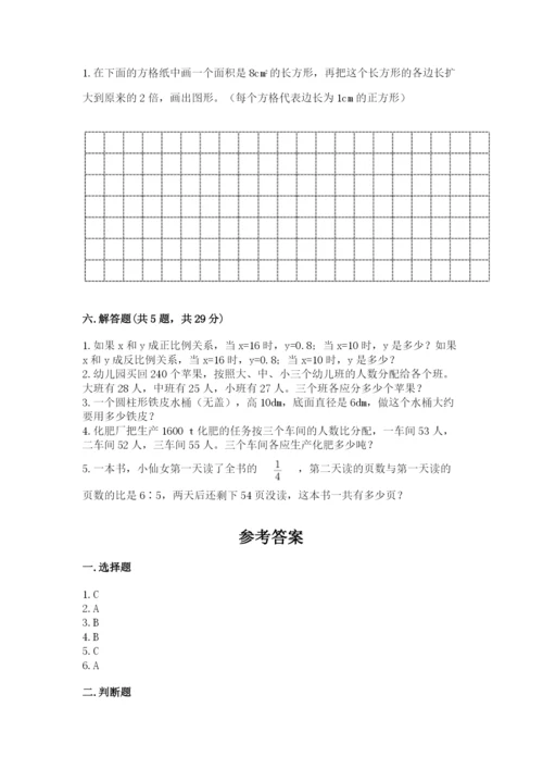 北师大版六年级下册数学期末测试卷【培优b卷】.docx