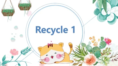 人教PEP版英语三年级下册 Recycle 1 课件(共19张PPT)