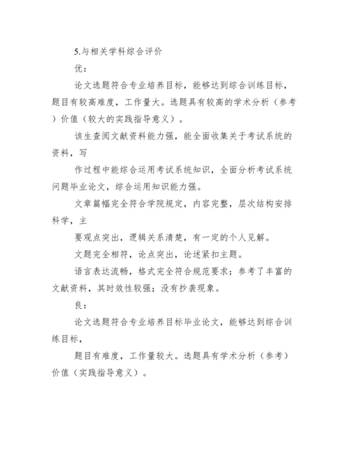 毕业论文(设计)指导教师意见书评语.docx