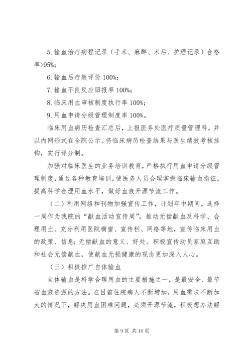 7医院输血管理委员会工作计划.docx