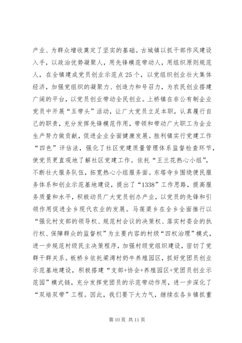 新农村党建工作载体调研报告.docx