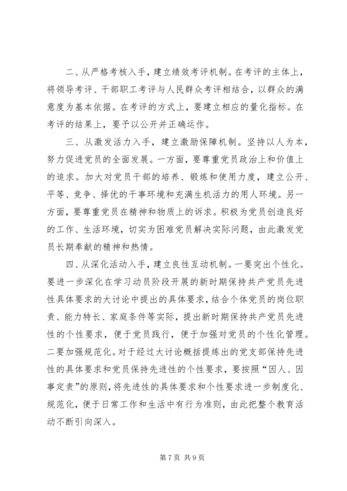 建立保持共产党员先进性长效机制的意见 (2).docx