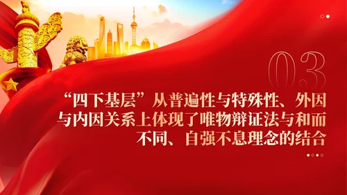四下基层体现了两个结合的基本要素党课课件ppt党建