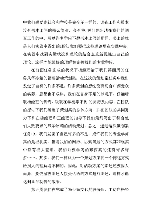 公司试用期工作心得感想