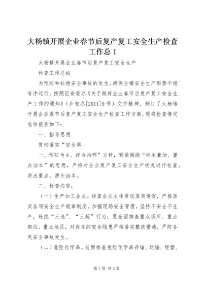 大杨镇开展企业春节后复产复工安全生产检查工作总1.docx
