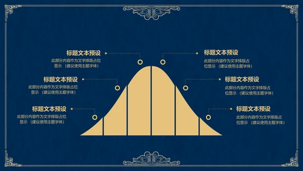 高雅蓝金公司集团年终盛典邀请函通用PPT模板