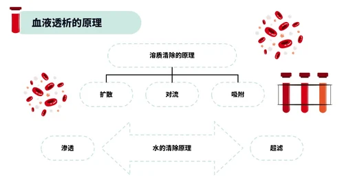 红色绿色插画风简约风血液透析及并发症医疗护理培训PPT血透