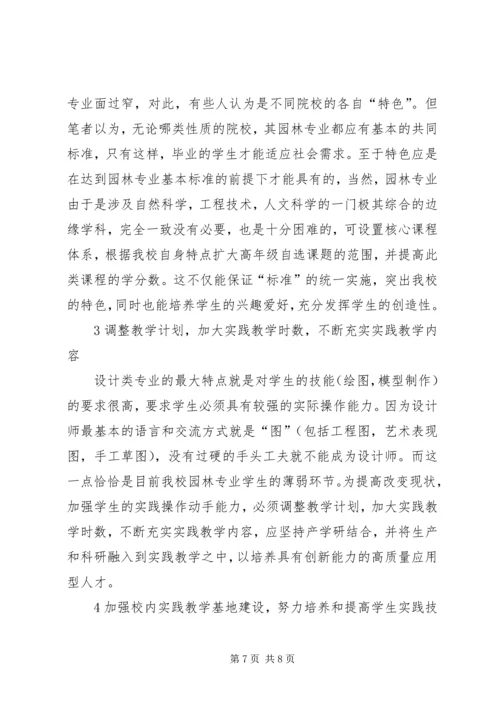 园林行业人才需求调查分析报告的范文.docx