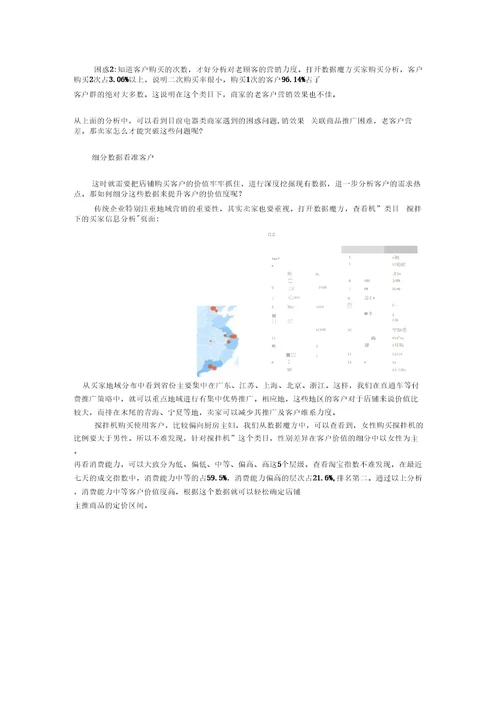 用数据精细化分析客户群体