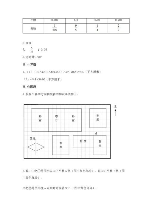 人教版五年级下册数学期末测试卷（考点提分）.docx