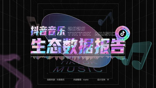 抖音之夜生态数据报告通用PPT模板