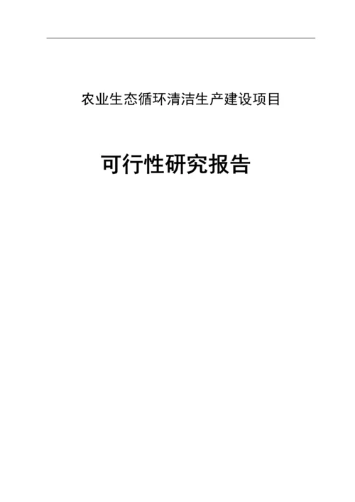 农业生态循环清洁生产建设项目可行性研究报告.docx