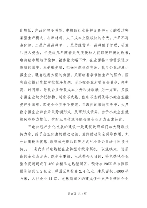 电热毯行业发展情况汇报.docx