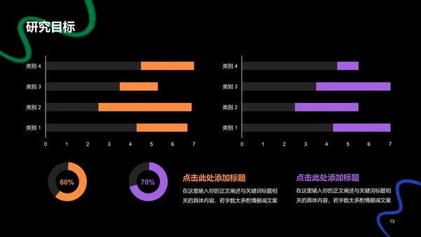 黑色简约扁平艺术设计毕业答辩PPT