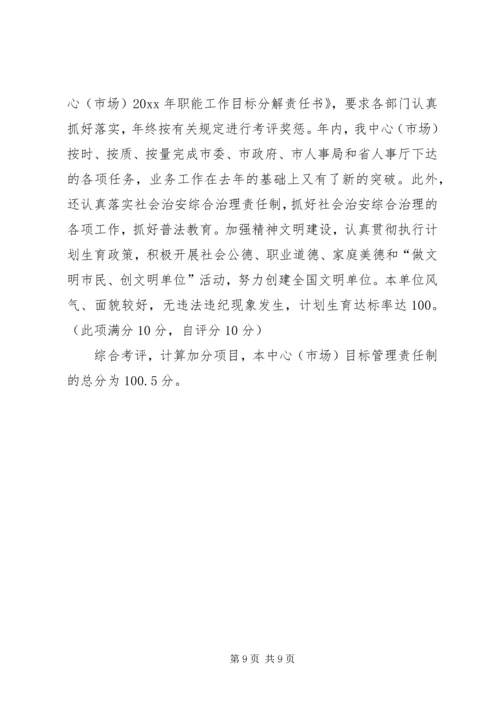 市人才市场党支部党建工作目标管理责任制执行情况汇报.docx