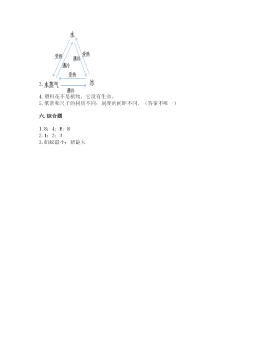 教科版一年级上册科学期末测试卷及答案【新】.docx