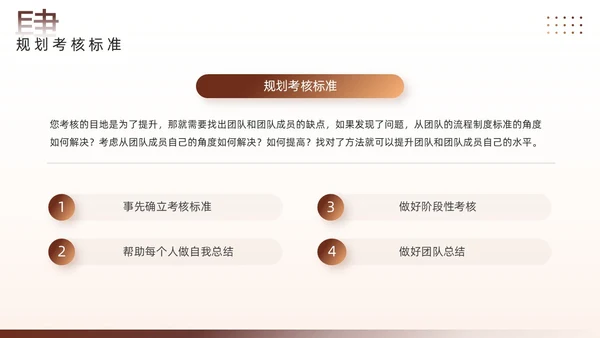 棕色简约风团队管理经验分享PPT模板
