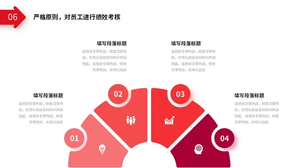 红色简约向上箭头财务工作总结预算决算金融工作汇报PPT