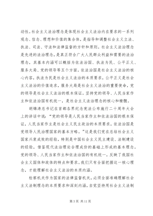 以社会主义法治理念为指针强化法律监督，维护公平正义.docx