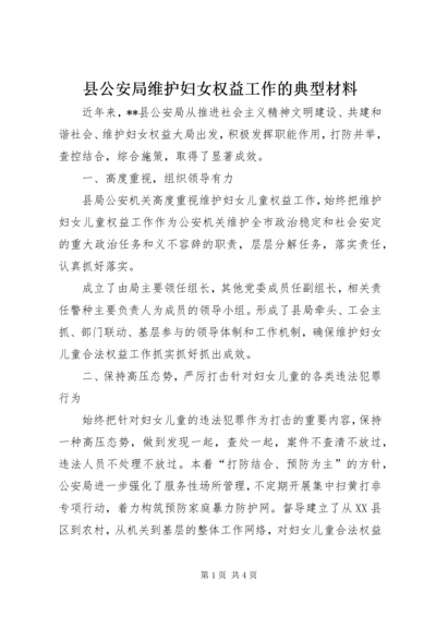 6县公安局维护妇女权益工作的典型材料.docx