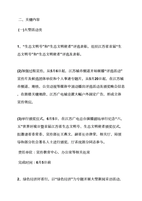 世界环境日宣传专项方案.docx