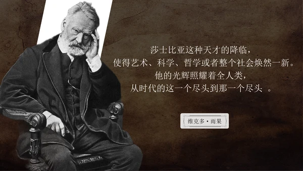 文学常识之莎士比亚人物介绍通用PPT模板