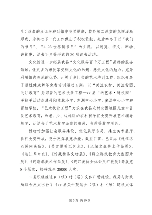 县科技局上半年工作报告材料.docx